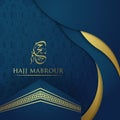 Hajj Mabrour Social Media Post Premium Vector