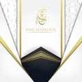 Hajj Mabrour Social Media Post Premium Vector