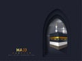 Hajj Mabrour vector banner.