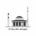 The Hajji Et`hem Bey Mosque in Tirana, Albania. This is the most beautiful mosque in the whole Albania. One of the oldest and Royalty Free Stock Photo