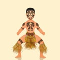 Haka warrior dance Royalty Free Stock Photo