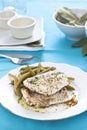 Hake fillet with green beans