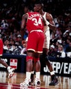 Hakeem Olajuwon and Dikembe Mutumbo