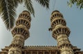 Haking minarets of Siddi Bashir mosque in Ahmedabad