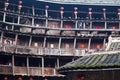 Hakka Roundhouse tulou walled village, Fujian, Chi Royalty Free Stock Photo