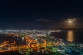 Hakodate City night view from Mt. Hakodate observatory Royalty Free Stock Photo