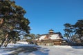 Hakodate, Fort Goryokaku in winter, Japan