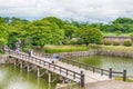 Goryokaku Park in Hakodate City, Hokkaido, Japan. was originally a star fort designed in 1855. a