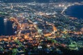 Hakodate night life aerial view at Mt.Hakokate, Hokkaido