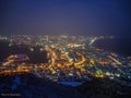 Hakodate night view, the best top five views in the world Royalty Free Stock Photo