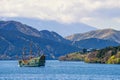 pirate sightseeing ship at Ashi lake, Hakone