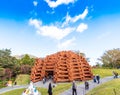 HAKONE, JAPAN - NOVEMBER 5, 2017: Museum building in the open air museum. Copy space for text. Royalty Free Stock Photo