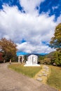 HAKONE, JAPAN - NOVEMBER 5, 2017: Sculptures in the open air museum. Copy space for text. Vertical.