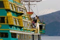 Hakone sightseeing pirate cruise ship The Vasa on Ashi lake