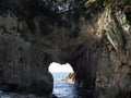 Hakusan Domon natural arch on cape Ashizuri