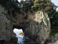 Hakusan Domon natural arch on cape Ashizuri