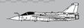 HAL LCA Tejas Mark 1A. Vector drawing of multirole light fighter. Royalty Free Stock Photo