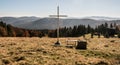 Autumn Hala Rycerzowa in Beskid Zywiecki mountains in Poland Royalty Free Stock Photo