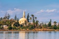 Hala Sultan Tekke Mosque in Larnaca Cyprus Royalty Free Stock Photo