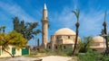 Larnaca. Cyprus. Hala sultan Tekke Muslim shrine mosque