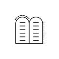 Halakha icon. Element of Jewish icon for mobile concept and web apps. Thin line Halakha icon can be used for web and mobile