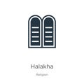 Halakha icon vector. Trendy flat halakha icon from religion collection isolated on white background. Vector illustration can be