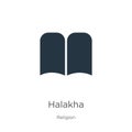 Halakha icon vector. Trendy flat halakha icon from religion collection isolated on white background. Vector illustration can be