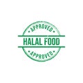 Halal certified grunge round vintage rubber stamp vector image