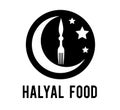 Halal food sign