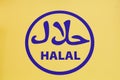 Halal food sign