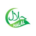 Halal food sticker