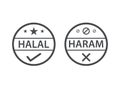 Halal haram icon