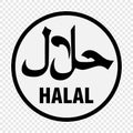 Halal logo vector