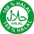 Halal, food and drink sticker