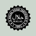Halal sticker for packaging designing