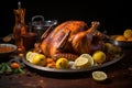 a halal turkey cooked for a muslim thanksgiving feast
