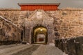 Fredriksten Fortress in Halden on a very cold winter evening Royalty Free Stock Photo