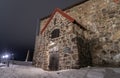 Fredriksten Fortress in Halden on a very cold winter evening Royalty Free Stock Photo