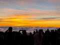 Haleakala, Hawaii Island, October 28th, 2021 The sunrise on the Haleakala peak Royalty Free Stock Photo