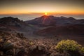 Haleakala summit sunrise Royalty Free Stock Photo