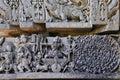 Halebidu wall panel relief