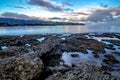 Haleiwa beach park on oahu hawaii in summer Royalty Free Stock Photo