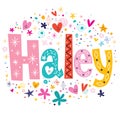 Haley girls name Royalty Free Stock Photo