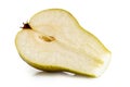 Half of an abate fetel pear. Royalty Free Stock Photo