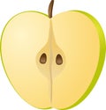 Half apple Royalty Free Stock Photo