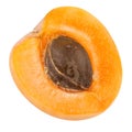 Half of a Apricot with fruit core Royalty Free Stock Photo