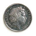 Half australian dollar coin Royalty Free Stock Photo