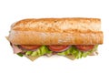 Half Baguette Sandwich Royalty Free Stock Photo