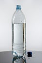Half bottle of water Royalty Free Stock Photo