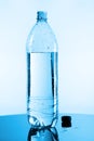 Half bottle of water Royalty Free Stock Photo